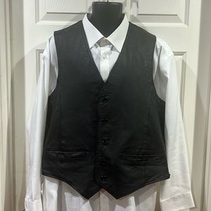 Wilsons Men X-Large Black Leather Vest